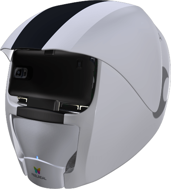 VR Helm für Geruch in Verbindung mit Virtual Reality Headset