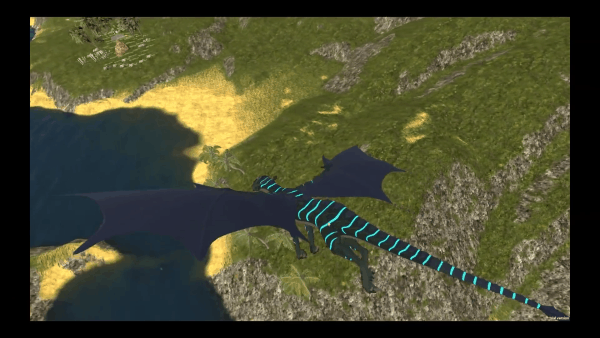Drachen im Multiplayer Musik Spiel Holodance mit VR Support