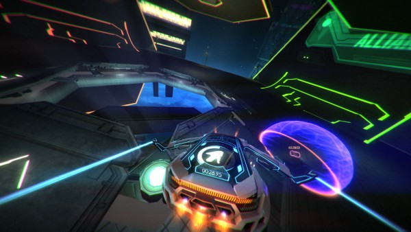 Futuristischer Racer für Virtual Reality