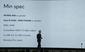 Oculus Rift Minimum Specs