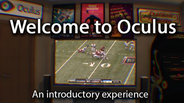 Welcome to Oculus