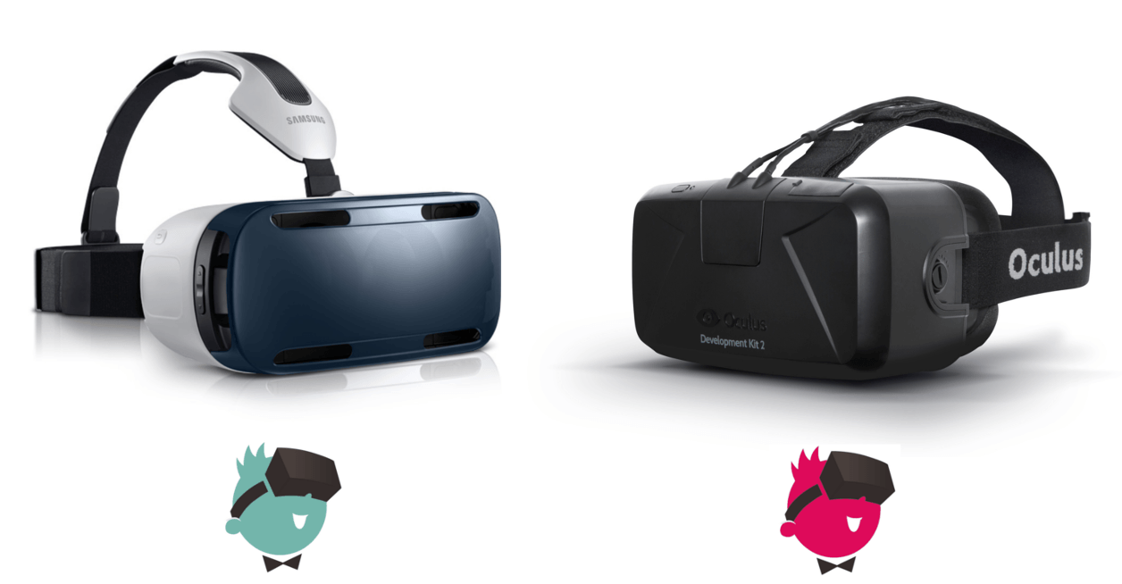 Oculus Rift DK2 und Smasung Gear VR Vergleich, Specs