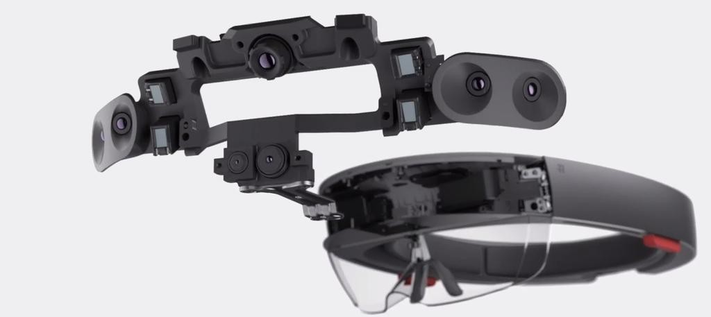 AR-Brille HoloLense von Microsft Sensoren