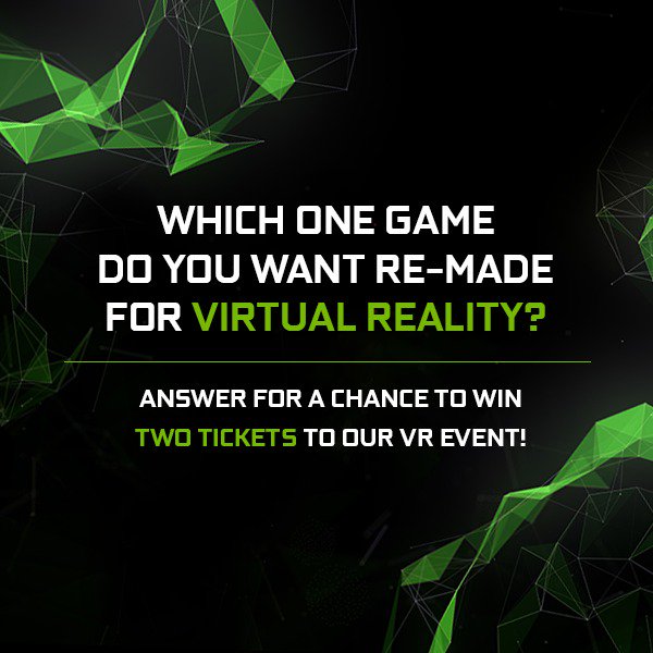 Nvidia VR Event am 8. Dezember Gewinnspielbanner auf Twitter, Facebook und Co.