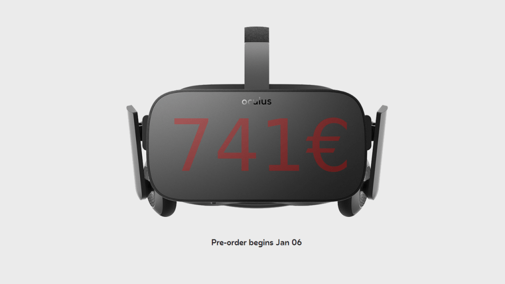 Oculus Rift ist teurer als gedacht