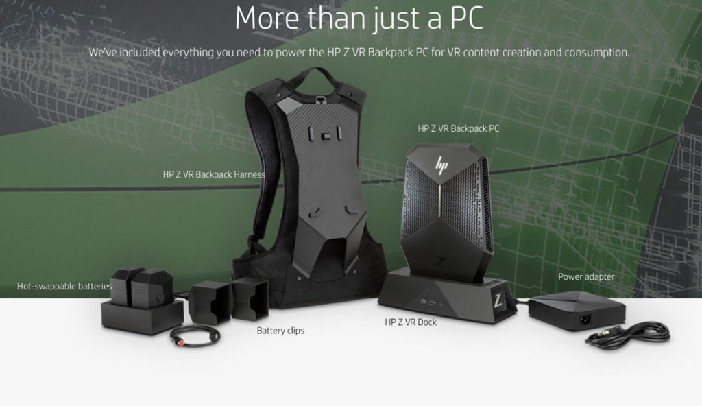 HP Z VR Rucksack-PC