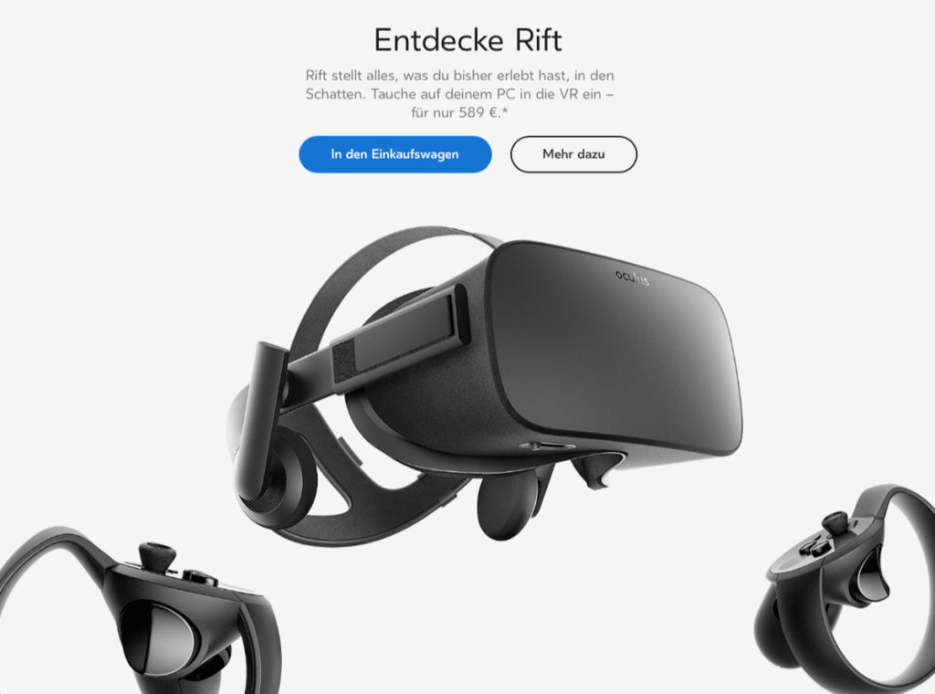 Oculus Rift Sommeraktion