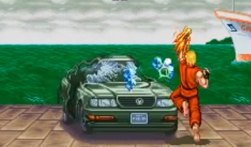 Street fighter 2 car stage